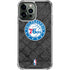 NBA Philadelphia 76ers Black Rust iPhone 14 Pro Max Clear Case