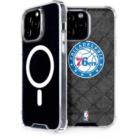 NBA Philadelphia 76ers Black Rust iPhone 15 Pro Max MagSafe Case