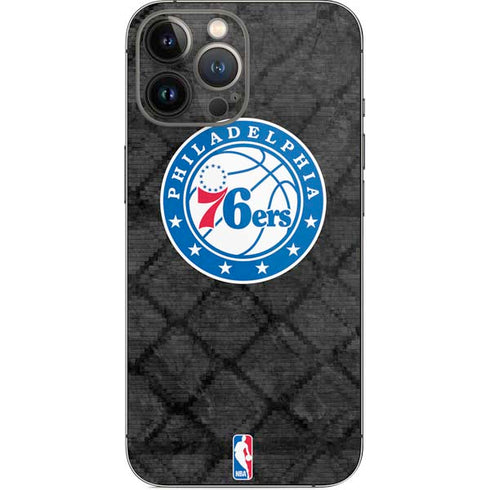 NBA Philadelphia 76ers Black Rust iPhone 14 Pro Max Skin