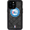 NBA Philadelphia 76ers Black Rust iPhone 14 Pro Max Waterproof Case