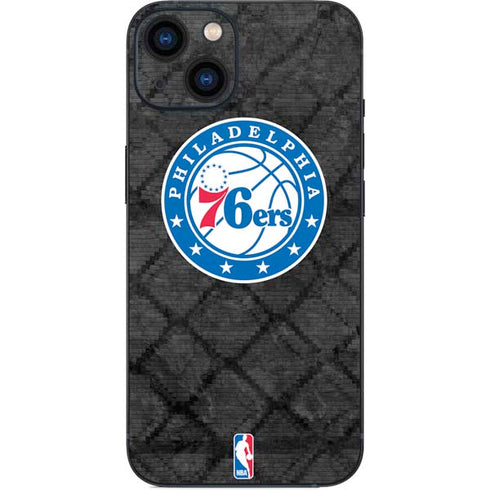 NBA Philadelphia 76ers Black Rust iPhone 14 Skin