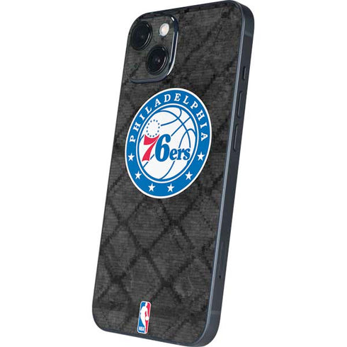 NBA Philadelphia 76ers Black Rust iPhone 14 Skin