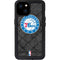 NBA Philadelphia 76ers Black Rust iPhone 15 Plus Waterproof Case
