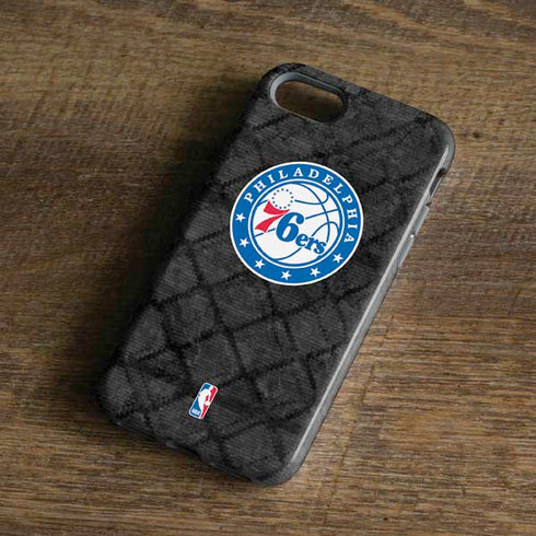 NBA Philadelphia 76ers Black Rust iPhone 7 Pro Case