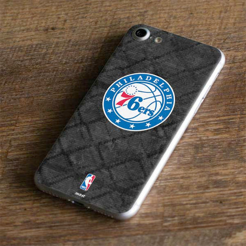 NBA Philadelphia 76ers Black Rust iPhone 8 Skin