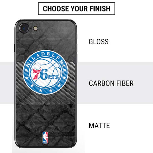NBA Philadelphia 76ers Black Rust iPhone SE (2nd & 3rd Gen) Skin