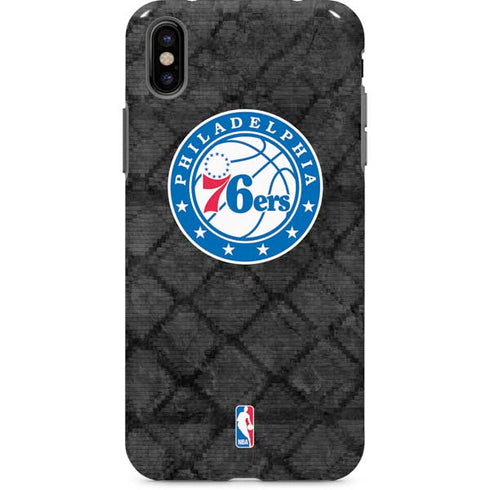 NBA Philadelphia 76ers Black Rust iPhone X Pro Case