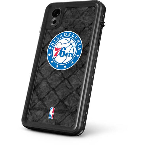 NBA Philadelphia 76ers Black Rust iPhone XR Waterproof Case