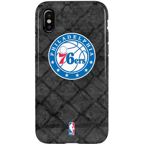 NBA Philadelphia 76ers Black Rust iPhone XS Pro Case