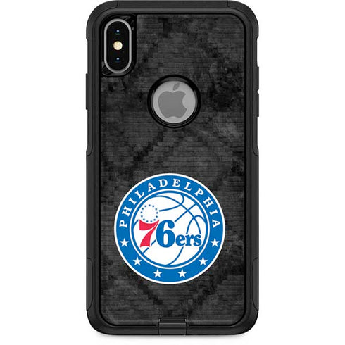 NBA Philadelphia 76ers Black Rust Otterbox Commuter iPhone Skin