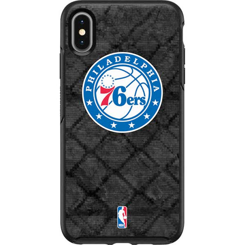 NBA Philadelphia 76ers Black Rust Otterbox Symmetry iPhone Skin