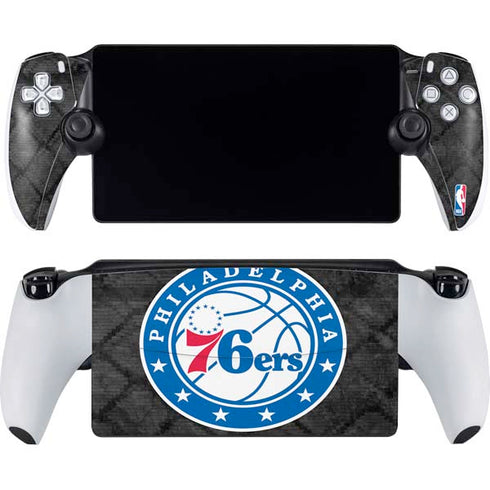 NBA Philadelphia 76ers Black Rust PlayStation Portal Remote Player Skin