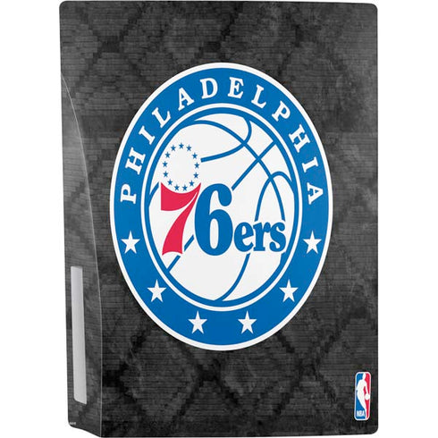 NBA Philadelphia 76ers Black Rust PS5 Console Skin