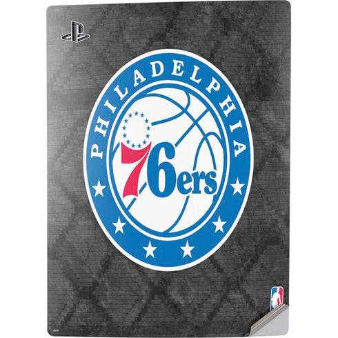 NBA Philadelphia 76ers Black Rust PS5 Digital Edition Console Skin
