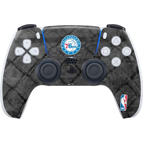 NBA Philadelphia 76ers Black Rust PS5 Controller Skin
