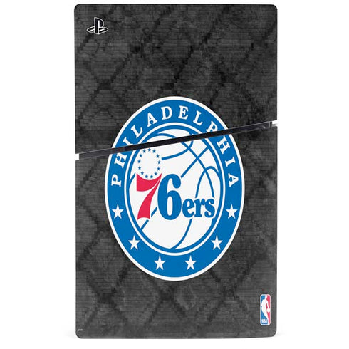 NBA Philadelphia 76ers Black Rust PS5 Slim Disk Bundle Skin