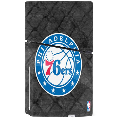 NBA Philadelphia 76ers Black Rust PS5 Slim Disk Bundle Skin