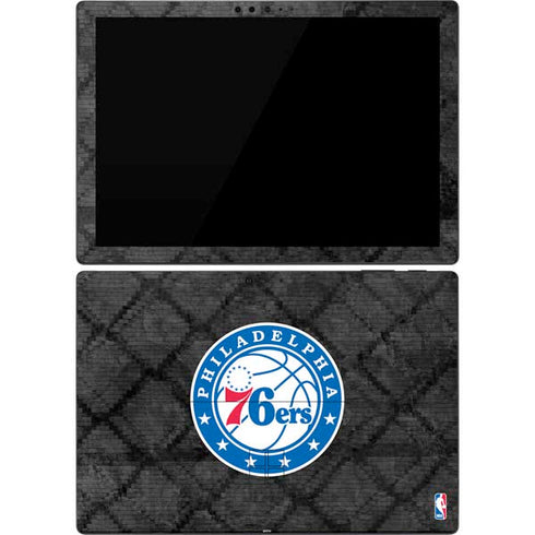 NBA Philadelphia 76ers Black Rust Surface Pro 7 Skin