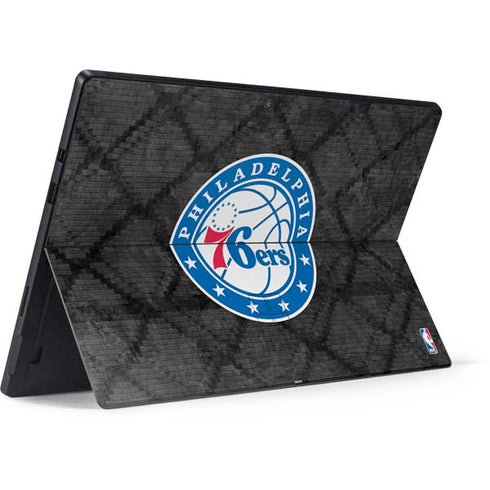 NBA Philadelphia 76ers Black Rust Surface Pro 7 Skin