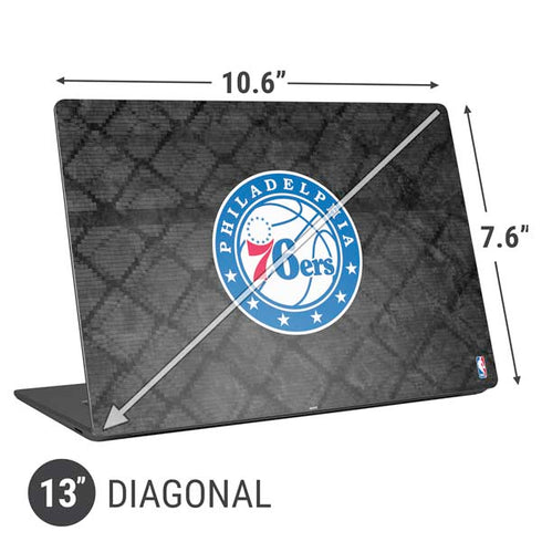 NBA Philadelphia 76ers Black Rust Universal Laptop 13in (10.6 x 7.6in) Skin