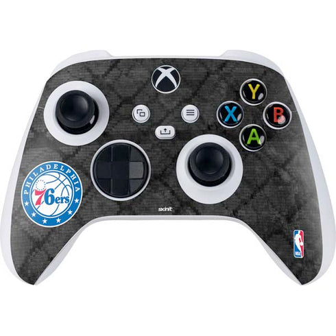 NBA Philadelphia 76ers Black Rust Xbox Series S Controller Skin