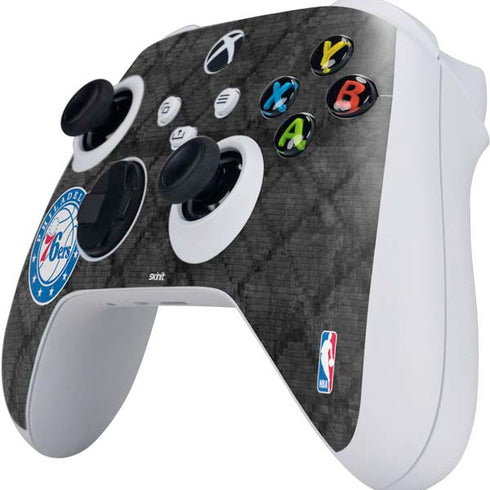 NBA Philadelphia 76ers Black Rust Xbox Series S Controller Skin