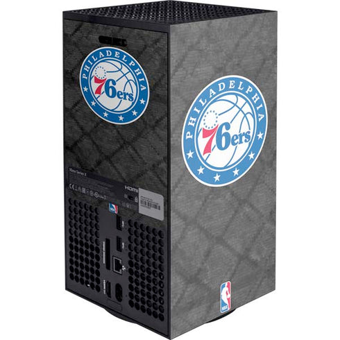 NBA Philadelphia 76ers Black Rust Xbox Series X Console Skin
