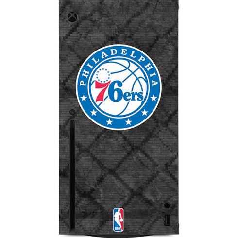 NBA Philadelphia 76ers Black Rust Xbox Series X Console Skin