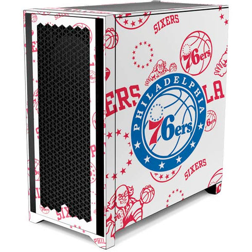 NBA Philadelphia 76ers Blast Corsair 4000D Tempered Glass Mid-Tower ATX Case Skin