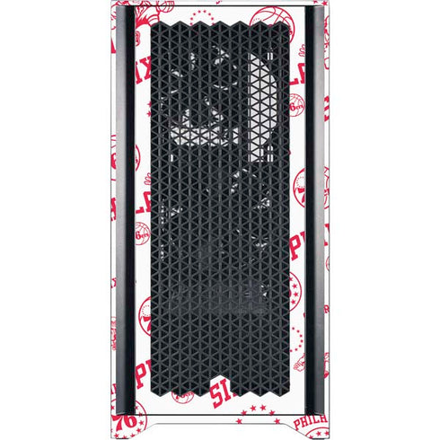 NBA Philadelphia 76ers Blast Corsair 4000D Tempered Glass Mid-Tower ATX Case Skin
