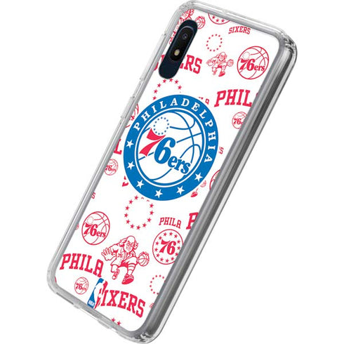 NBA Philadelphia 76ers Blast Galaxy A10e Clear Case