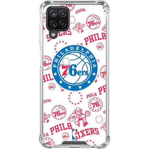 NBA Philadelphia 76ers Blast Galaxy A12 Clear Case