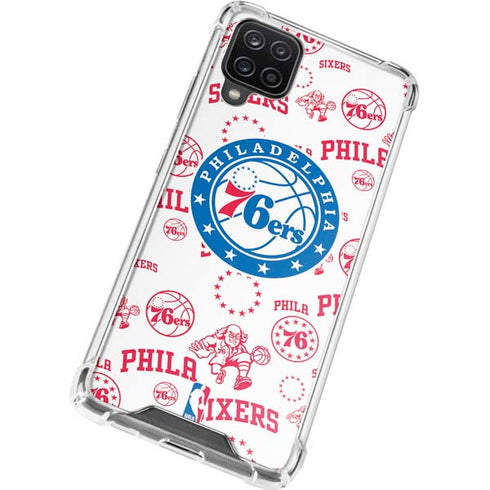 NBA Philadelphia 76ers Blast Galaxy A12 Clear Case