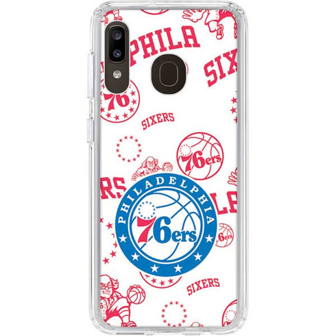NBA Philadelphia 76ers Blast Galaxy A20 Clear Case
