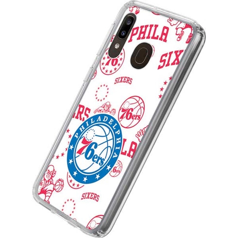 NBA Philadelphia 76ers Blast Galaxy A20 Clear Case
