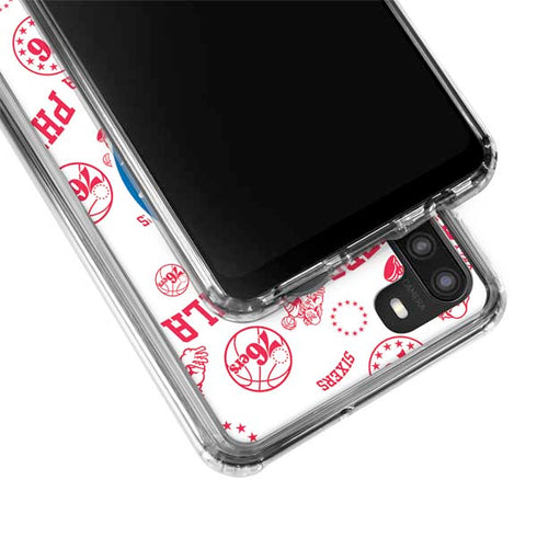 NBA Philadelphia 76ers Blast Galaxy A21 Clear Case