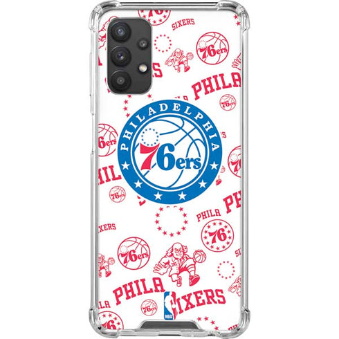 NBA Philadelphia 76ers Blast Galaxy A32 5G Clear Case