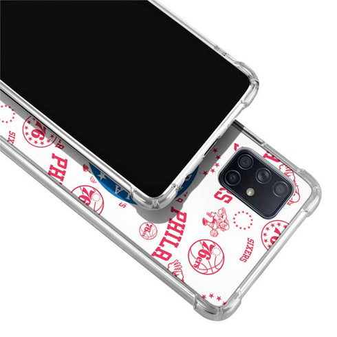 NBA Philadelphia 76ers Blast Galaxy A51 5G Clear Case