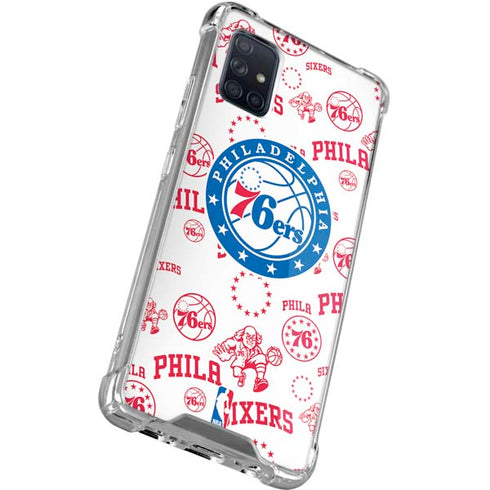 NBA Philadelphia 76ers Blast Galaxy A51 5G Clear Case