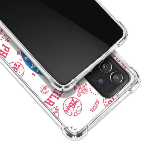 NBA Philadelphia 76ers Blast Galaxy A52 5G Clear Case