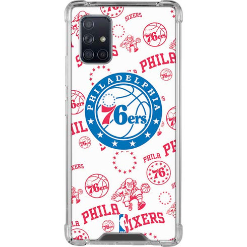 NBA Philadelphia 76ers Blast Galaxy A71 5G Clear Case