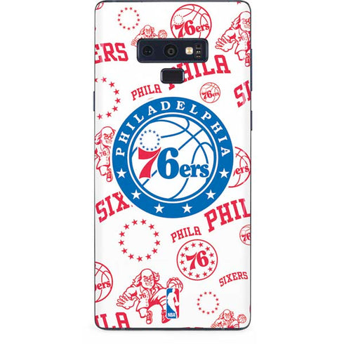 NBA Philadelphia 76ers Blast Galaxy Note 9 Skin