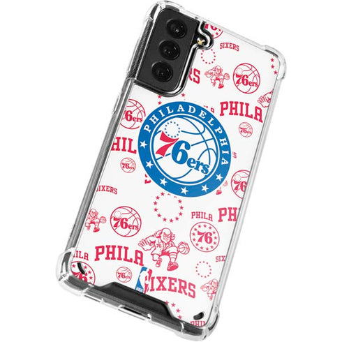 NBA Philadelphia 76ers Blast Galaxy S21 5G Clear Case