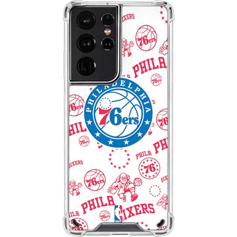 NBA Philadelphia 76ers Blast Galaxy S21 Ultra 5G Clear Case