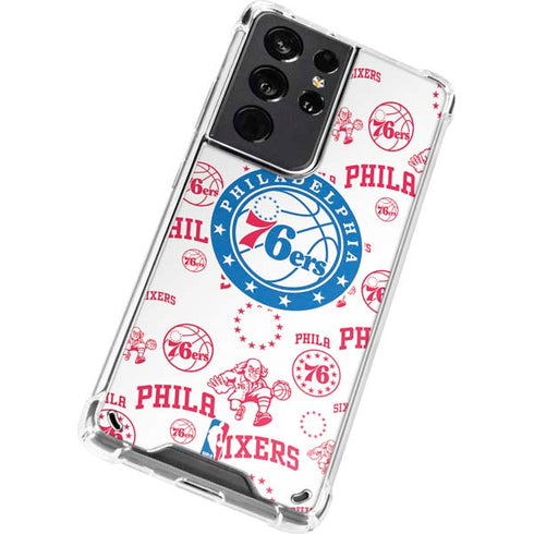NBA Philadelphia 76ers Blast Galaxy S21 Ultra 5G Clear Case