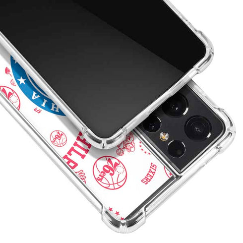 NBA Philadelphia 76ers Blast Galaxy S21 Ultra 5G Clear Case