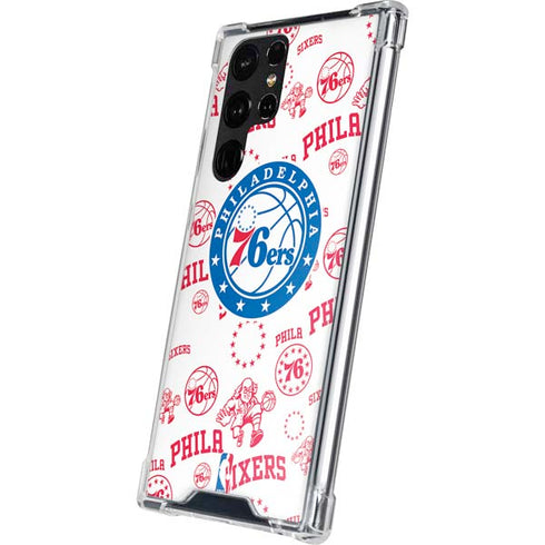 NBA Philadelphia 76ers Blast Galaxy S22 Ultra Clear Case