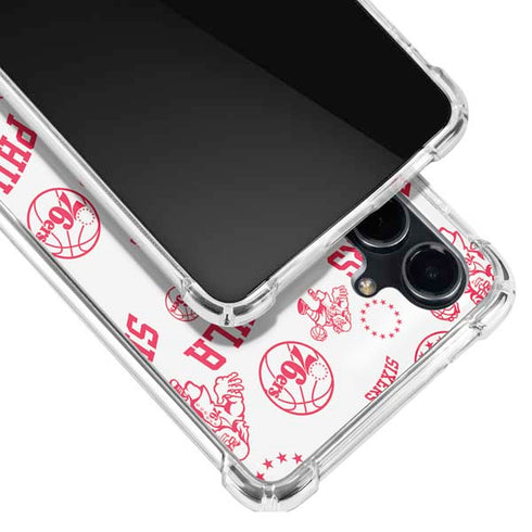 NBA Philadelphia 76ers Blast Galaxy S23 FE Clear Case