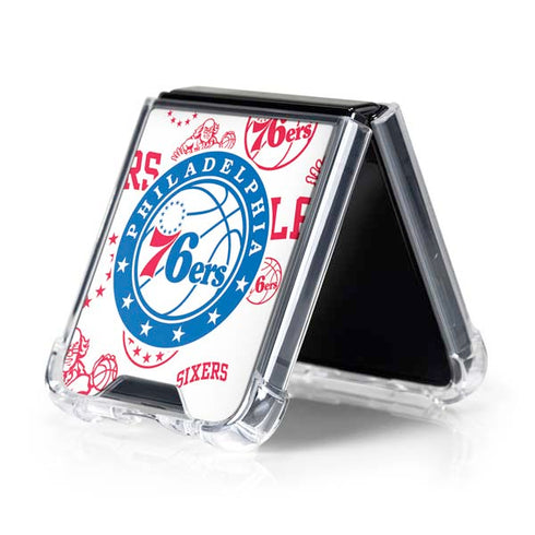 NBA Philadelphia 76ers Blast Galaxy Z Flip5 5G Clear Case