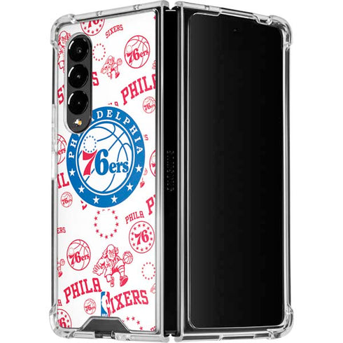 NBA Philadelphia 76ers Blast Galaxy Z Fold4 5G Clear Case